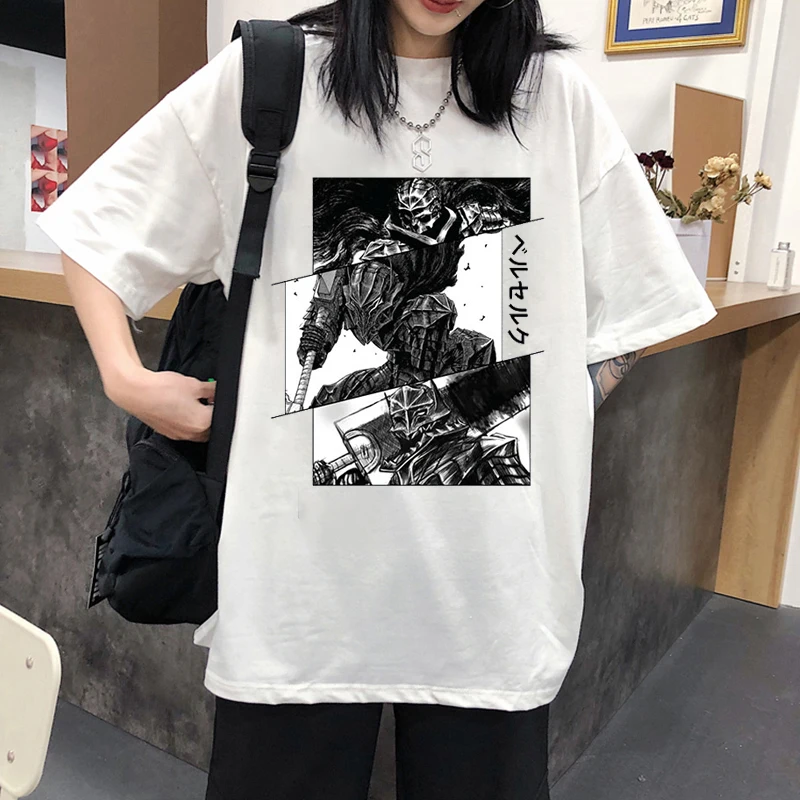 Женские повседневные футболки Harajuku с японским мультяшным графическим принтом, Летняя уличная одежда, Модные Свободные топы с коротким рукавом, футболки Унисекс