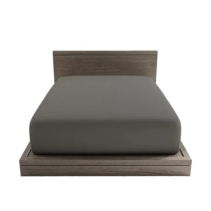 Подходящая кровать, односпальный и двухместный комплект, покрывало, простой однотонный наматрасник из хлопка с алоэ