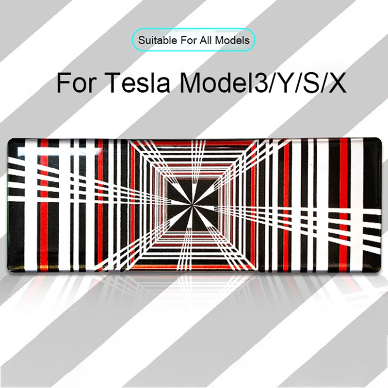 Автомобильная наклейка для Tesla Model 3 Y S X Аксессуары в клетку 2023 Новая эмблема автомобиля, значок, наклейки с логотипом, Детали интерьера, модель Y, модель S