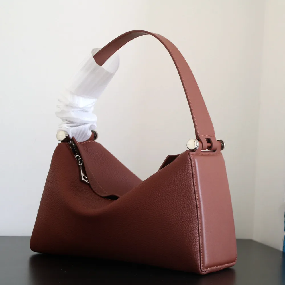 Модная простая бостонская сумка из натуральной кожи, женская сумка-тоут из натуральной воловьей кожи, женская сумка подмышками, сумка через плечо.