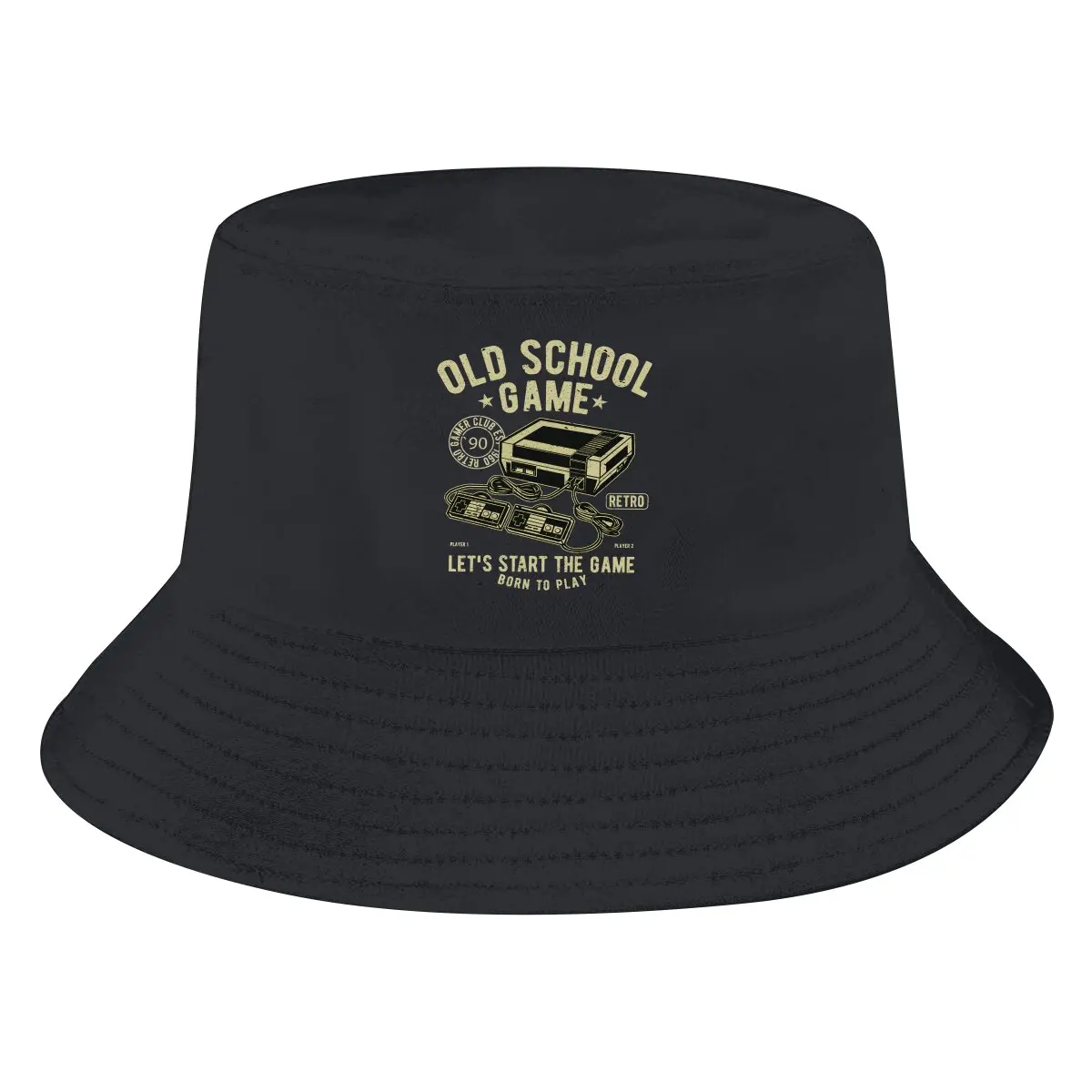 Классические шляпы-ведра унисекс, Олдскульная видеоигра, хип-хоп, Рыболовная солнцезащитная кепка, модный дизайн